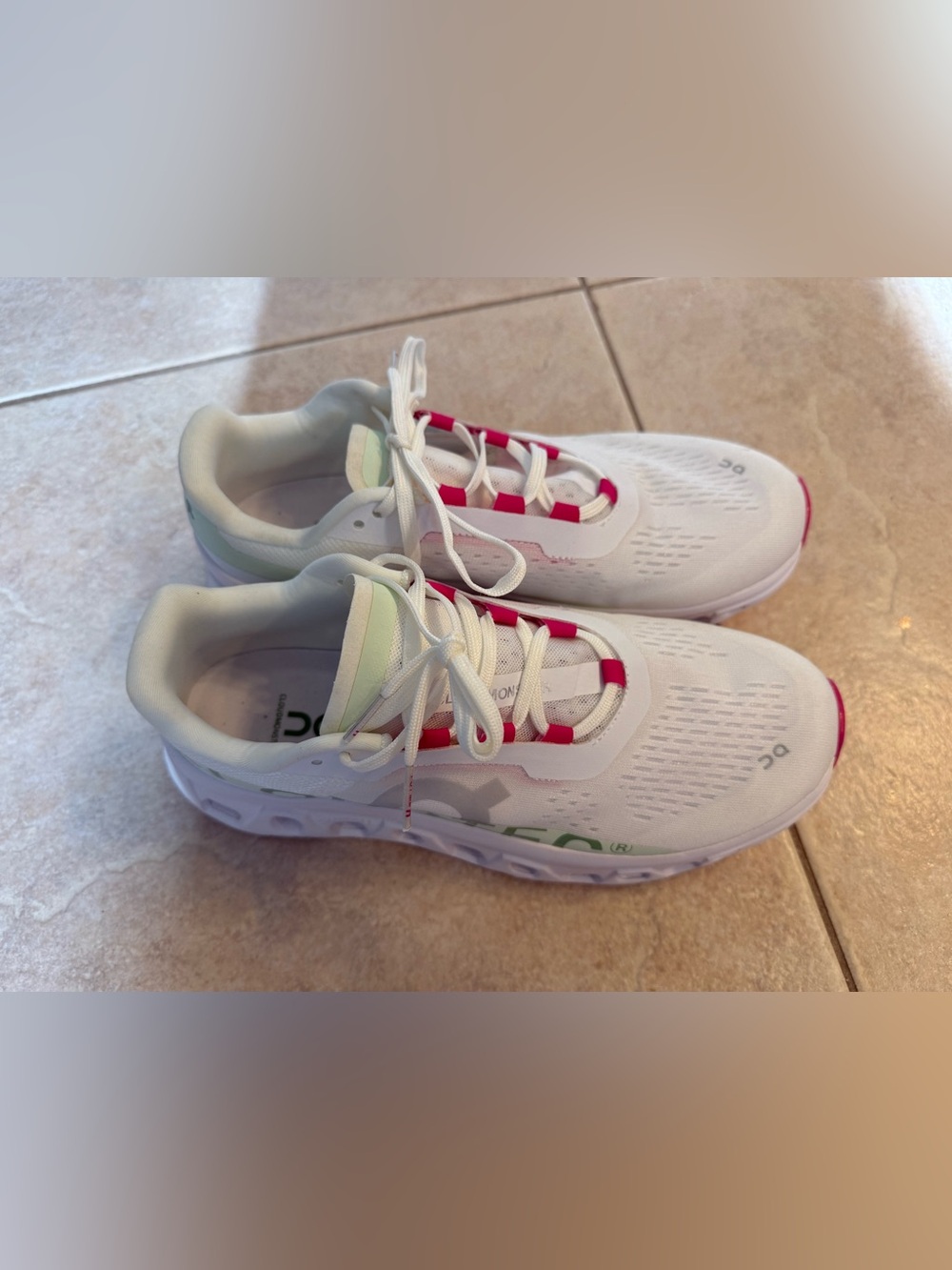 On Cloudmonster WHITE LIMA Women's Running Shoes 10.5 NEW - Picture 5 of 13